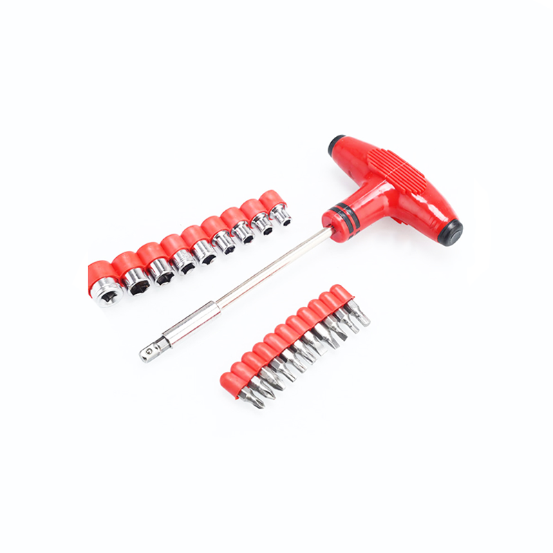 Tournevis 24 pièces combinaison t rouge